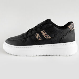 ZAPATILLAS DE MUJER MODELO AURA DAMA NEGRO Y BLANCO