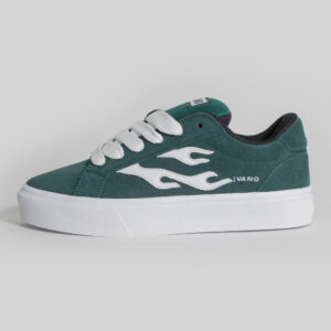 ZAPATILLAS PARA HOMBRE MODELO CHUNKY VERDE BOTELLA GAMUZA